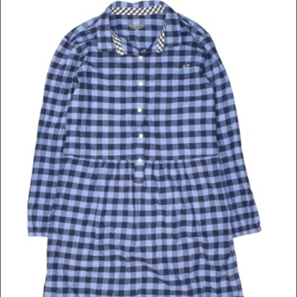 NWOT Vineyard Vines Gingham Shirtdress